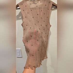 Zara Sheer Sleeveless Top